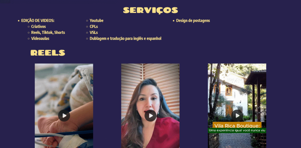 Serviços e galeria 1 -barb editora de videos
